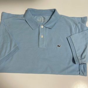 Vineyard Vines men polo light blue short sleeve